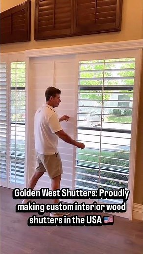 Bi-Pass Shutters for Sliding glass door at our Lake Forest factory!