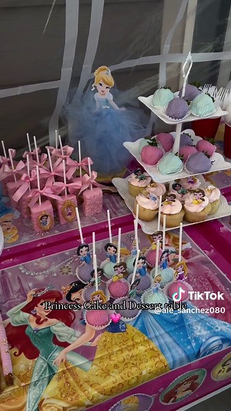 Delightful Princess Cake and Dessert Table in Denver