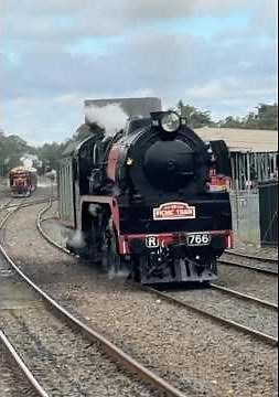 Steam Loco R766 at Thirlmere #steamtrain #trains