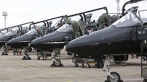4.6K views · 276 reactions | The Hawks from 100 Squadron at RAF Leeming depart RAF Wittering for the RAF100 flypast over London. | RAF Wittering | Facebook