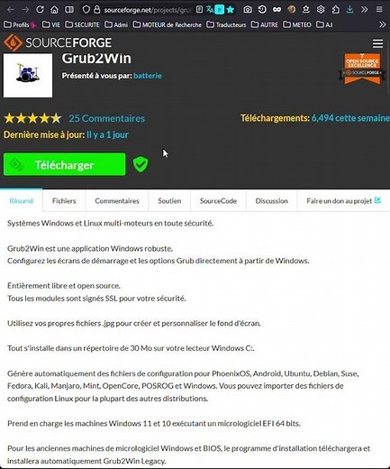 #Windows#Linux#Grub2Win passe en version 3.0.1.4 Build 1796