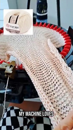 EASY Summer Top pattern ADDI King circular knitting machine
