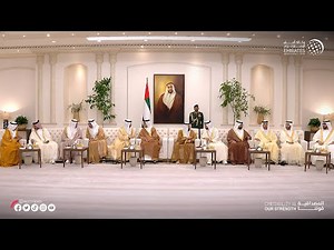 سمو الشيوخ يستقبلون المهنئين بعيد الفطر في قصر المشرف