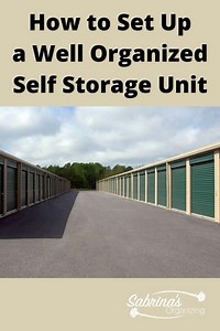 How to Set Up a Well Organized Self Storage Unit