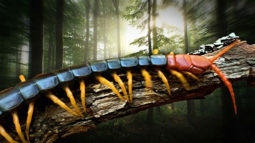 Giant redheaded centipede - the venomous predator in the US that can deliver a brutal bite