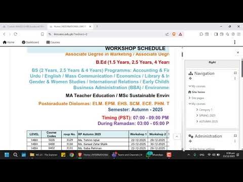 How to Attend Workshop Through LMS and Microsoft Teams Step-by-Step Guide for International Students