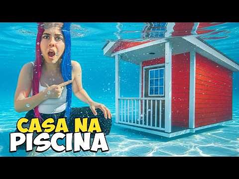 CONSTRUIMOS uma CASA dentro da PISCINA!