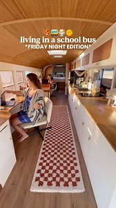 2.5M views · 85K reactions | friday night in our skoolie  aka pizza night  for many years we’ve had the tradition of having pizza and ice cream on Friday night, just as something fun to look forward to throughout the week, so it’s been really fun to keep that tradition going while living on the bus! #skoolie #buslife #vanlife #camperlife #rvlife #nomad #travelwithme #tinyhouse #dayinmylife #dayinthelife #dailyvlog #cookwithme #dinnertime #pizzanight | Bus Life 4 Me | Facebook