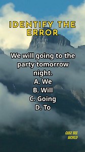Identify The Error 11 #English #englishgrammar #englishlesson #englishlearning #quiz | Quizbee World