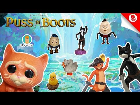 2011 McDonald's Puss In Boots Happy Meal Toys Worldwide Set 1-8 Complete