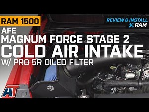 2019 RAM 1500 AFE Magnum FORCE Stage 2 Cold Air Intake w/ Pro 5R Oiled Filter Review & Install