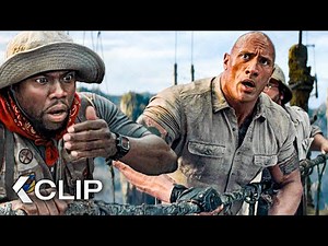 Rope Bridges EXTREME Monkey Chase Scene - JUMANJI: The Next Level Clip (2019) The Rock, Kevin Hart
