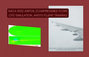 NACA 0012 Airfoil, Compressible Flow CFD Simulation - MR CFD