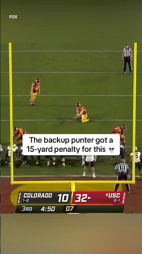 That time the USC punter hit a backflip celly 💀 #cfb #collegefootball #celly #penalties