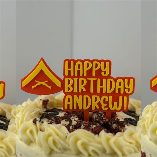 Personalized Marines Lance Corporal Cake Topper, Lance Corporal Cake Topper, Marines Birthday Party, Marines Party Decor - Etsy