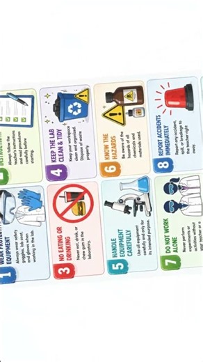 10 Laboratory Safety Rules Every Student Must Know 🧪⚠️ #Shorts