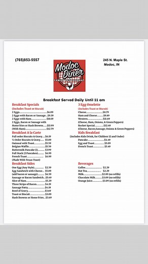 Modoc Diner on Reels