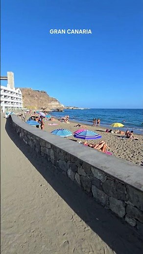 Playa del Cura beach ⛱️ this afternoon ☀️ GRAN CANARIA ☀️ #GranCanaria