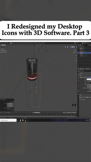 I redesigned my desktop icon with 3D software. Part 3 #kraft #mincraft #viral #game #mincrafttiktok