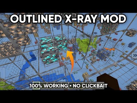 Outlined X-Ray Mod for Minecraft PE 1.21.120+ 🔥