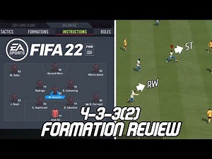 FIFA 22 BEST FORMATION (4-3-3(2)) TUTORIAL - Best Custom Tactics & Instructions & More!!