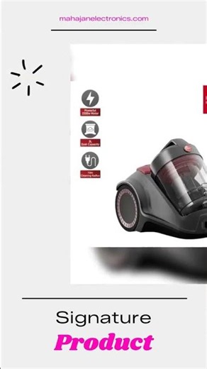Hoover Power 6 Canister Vacuum Cleaner 2200W Graphite/Red