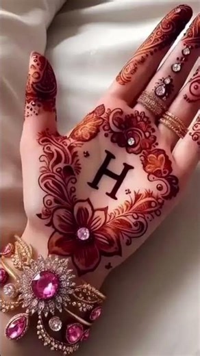 viral degine henna mehndi designs ##bridal ##simple## ##nameart ##love ##song ❤️❤️😍❤️😍😍😍😍