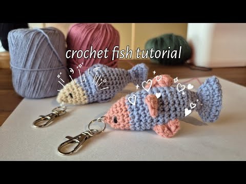 Beginner friendly crochet fish tutorial step by step