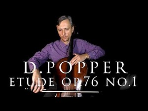 David Popper Etude no 1 from 15 Etudes for Cello, Op.76a | How to Play Cello