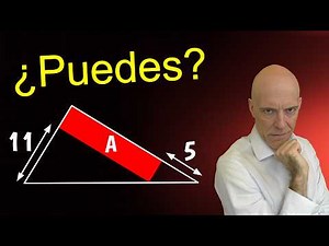 How to find the area of ​​a rectangle inside a triangle💪