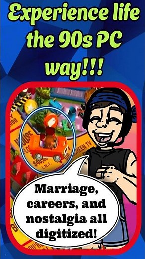 90s PC Nostalgia: The Game of Life! #thegameoflife #90snostalgia #retrogaming #shorts