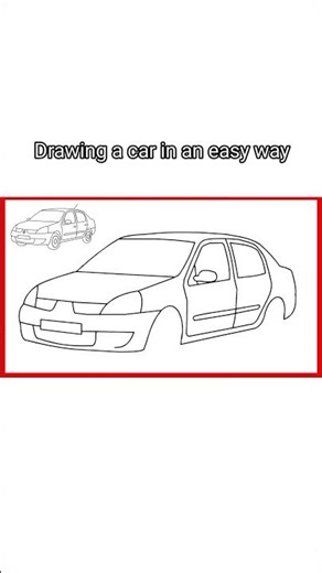 How To Draw a Renault clio classique | Easy Car Drawing Step by Step