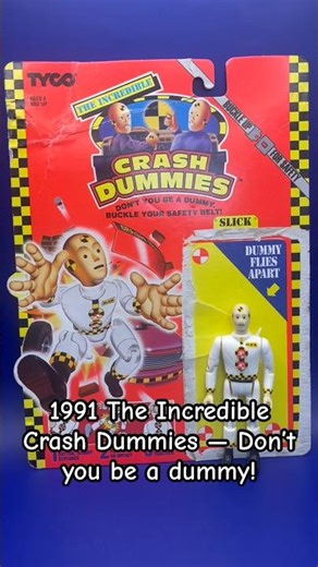 Who remembers this?!…1991 The Incredible Crash Dummies — Don’t you be a dummy! #90snostalgia