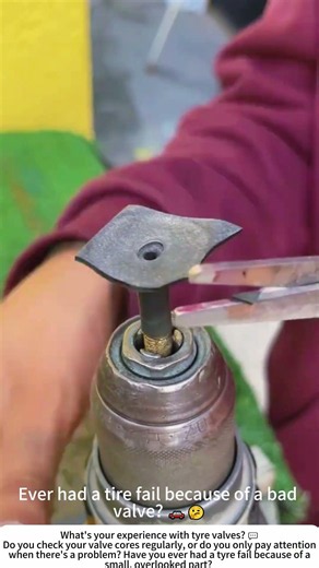 Trimming Valve Core Leather – A Small Step for Tyre Safety 🚗✂️