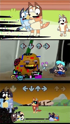 Friday Night Funkin’ Aftermath but Bluey & Orange Glitched - FNF Pibby Mod