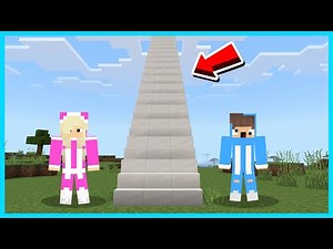 MIPAN & ZUZUZU Buat Tangga Paling Tinggi Di Minecraft Sampe Surga! BANYAK RINTANGAN NYA!
