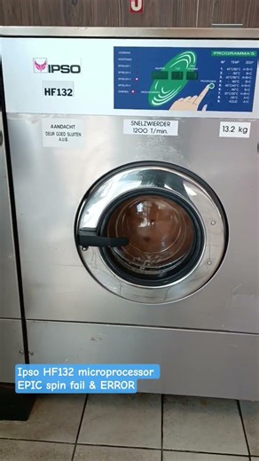 RARE but faulty ipso HF132 microprocessor controlled (mechanical) - Spin fail with error!