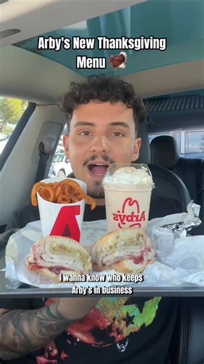 Cozy on Instagram: "@arbys released their Thanksgiving meal and you can get it for just $14, would you try it?? #explore #explorepage #food #foodie #review"