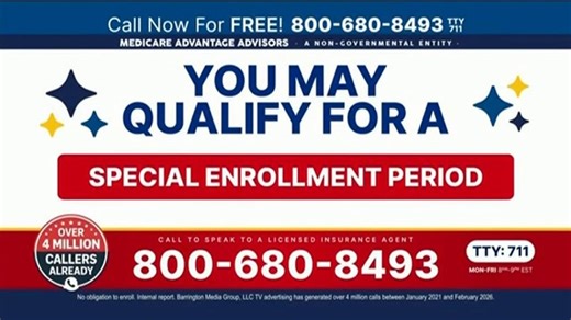 Medicare Advantage Advisors TV Spot, 'Special Enrollment Period'