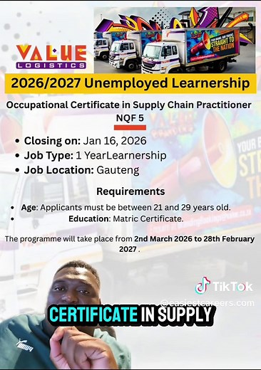 Value Logistic Learnership Programme 2026/2027 Guide