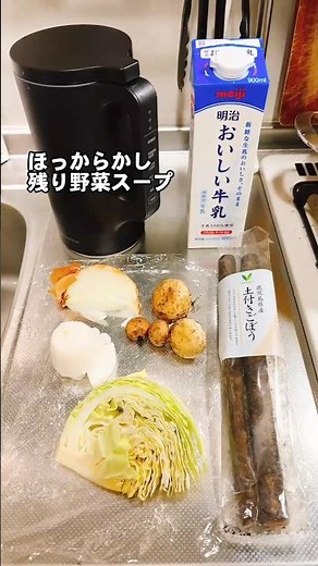レコルト自動調理ポットでほったらかし野菜ポタージュ #Shorts #レコルト #調理家電