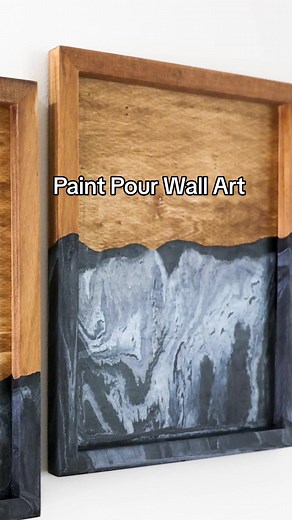 DIY Paint Pour Wall Art Using Dollar Tree Canvases