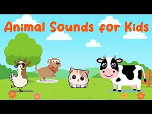 Animal Sounds Song for Kids | Learn Farm Animal Noises | Kidzstation