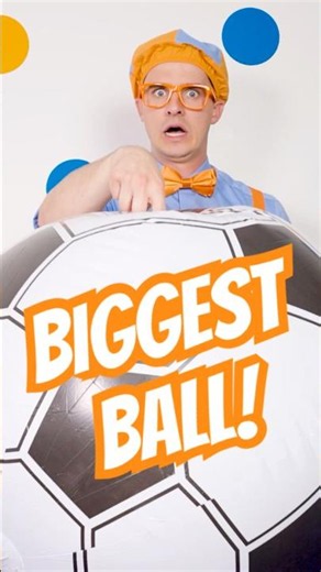 What's the BIGGEST Soccer Ball ⚽️ Blippi Can Play With?