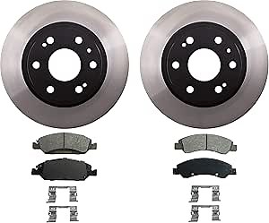 Wagner QuickStop ZX1363VK Brake Pad & Rotor Kit with Hardware, Front