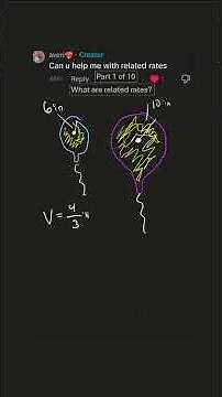 What are related rates? Related Rates, Part 1 of 10