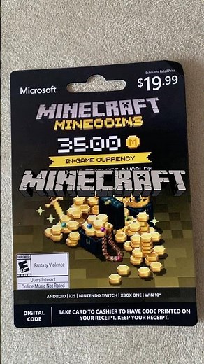 COMO ATIVAR GIFT CARD DE MINECOINS PRO MINECRAFT!