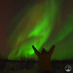 Happy people under the aurora on our northern lights tours! 😍😍😍😍 | Night Lights Films