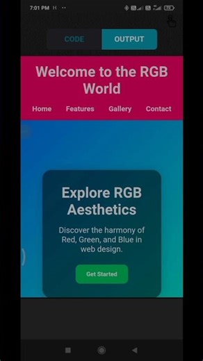 Perfect RGB Website Design Using HTML & CSS | Modern Web Design Tutorial #toggle