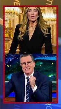 Stephen Colbert’s Melania Trump Interview Goes COMPLETELY OFF THE RAILS #shorts